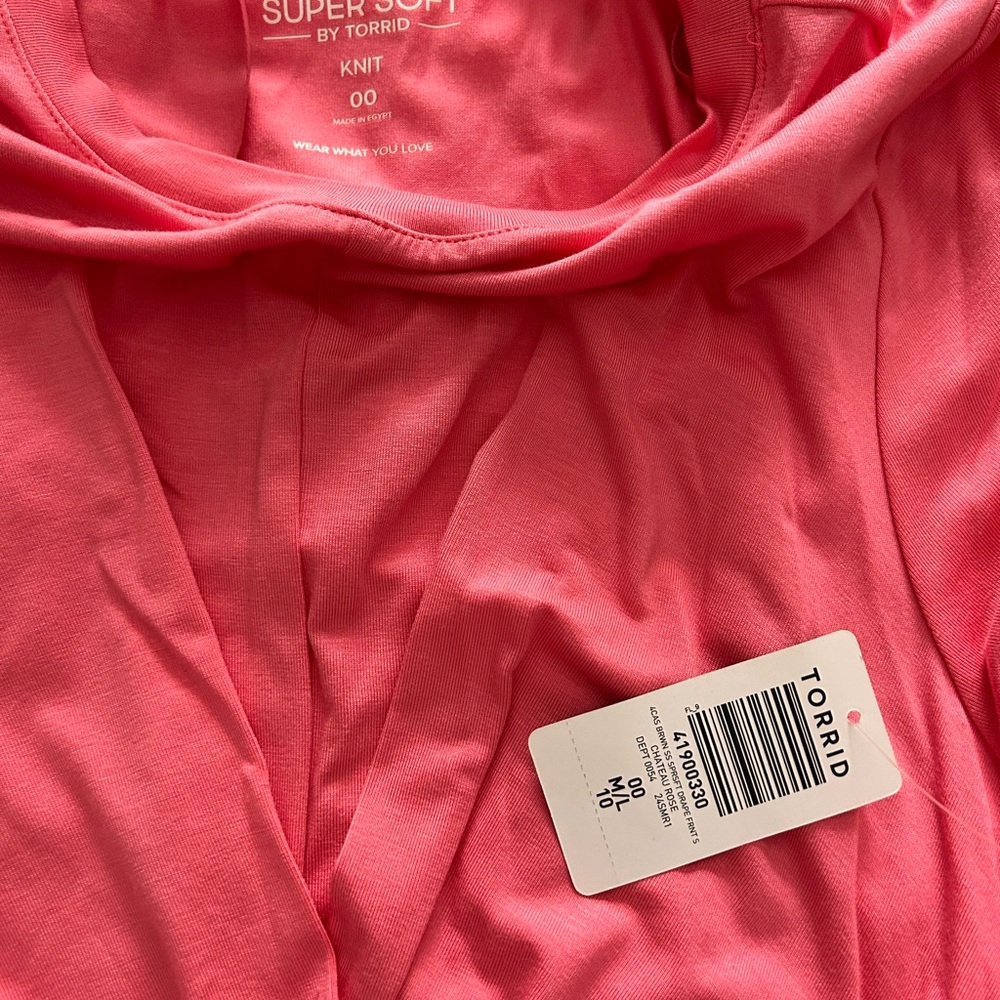 Torrid Coral Super Soft Knit knee length dress